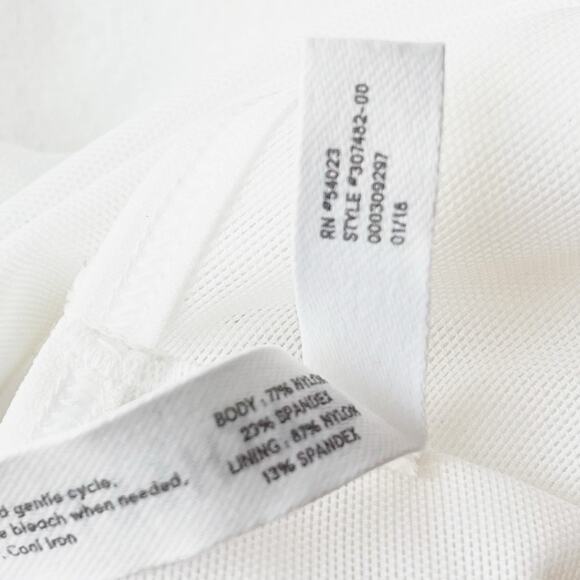 ATHLETA Reverse Layering Crop Sports Bra White - Picture 4 of 9